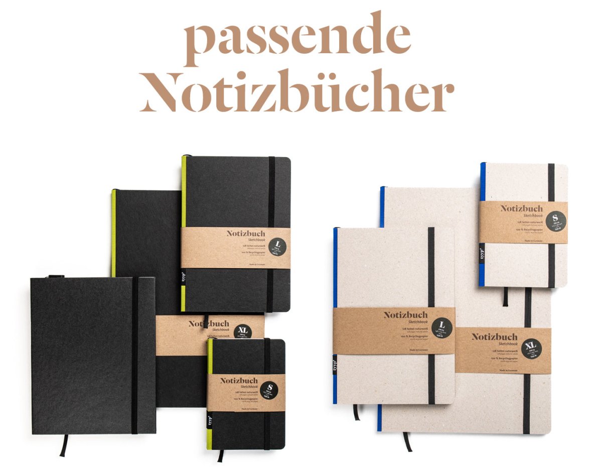 Passende Notizbücher von tyyp zum Buchkalender 2027