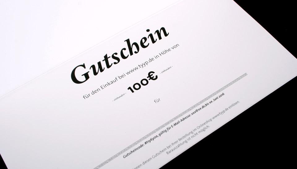 Gutschein - tyyp