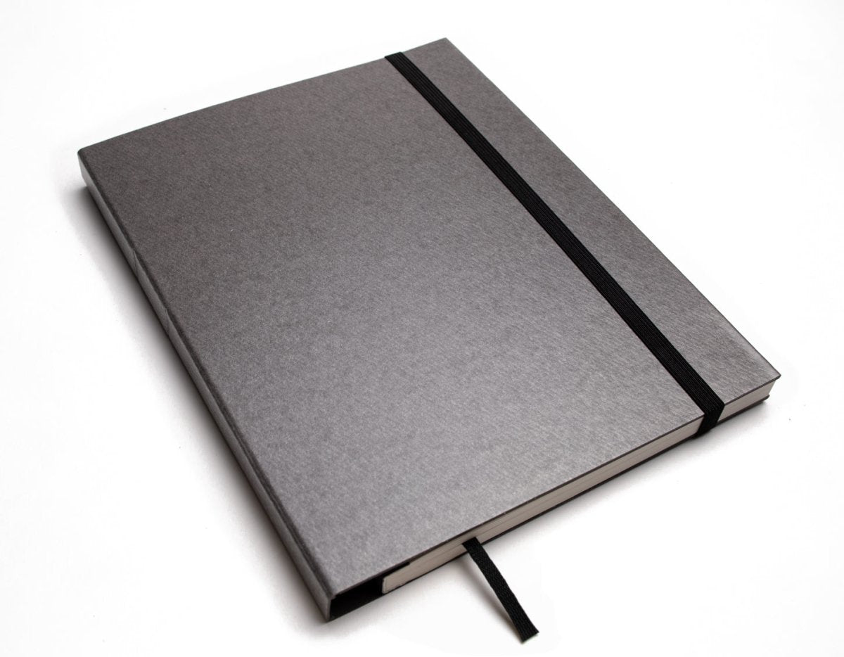 Notizbuch A5 „Schweizer Broschur“ blanko, perforiert, 100% Recyclingpapier, nachhaltiges Notizbuch