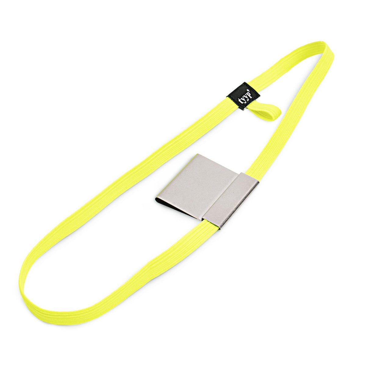 Stifthalter für Notizbücher mit Gummiband Stiftschlaufe (pen loop) für DIN A5 Bücher Neon Gelb