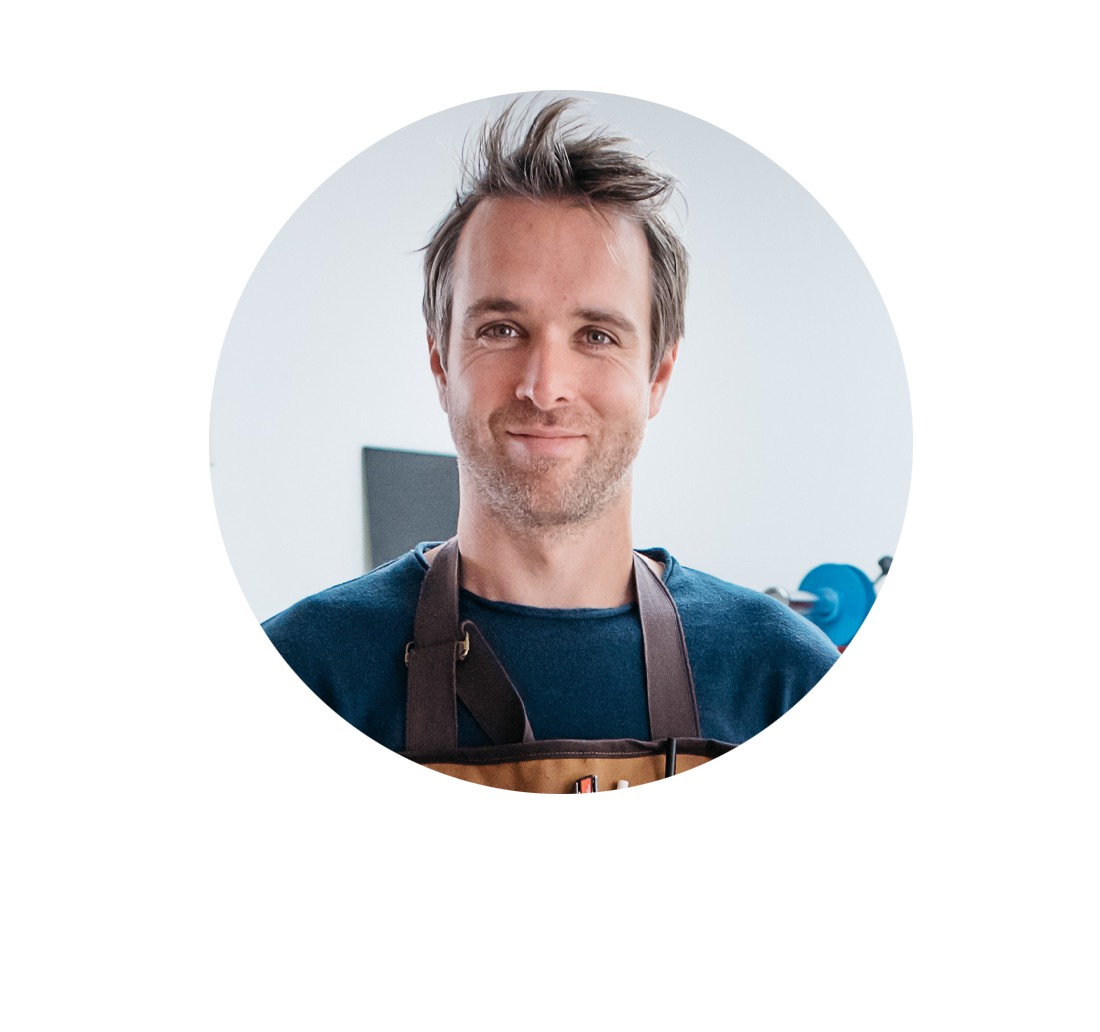 Christoph Andrews, Gründer von tyyp, in der Manufaktur