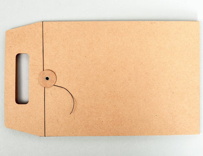 Präsentationsmappe A4 „To Go“ geschlossen, natur Design craft, stabile Mappe für Unterlagen, Angebote und Meetings