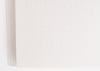 Notizbuch A5 dotted (punktkariert) Innenpapier, 100% Recyclingpapier, Detailansicht