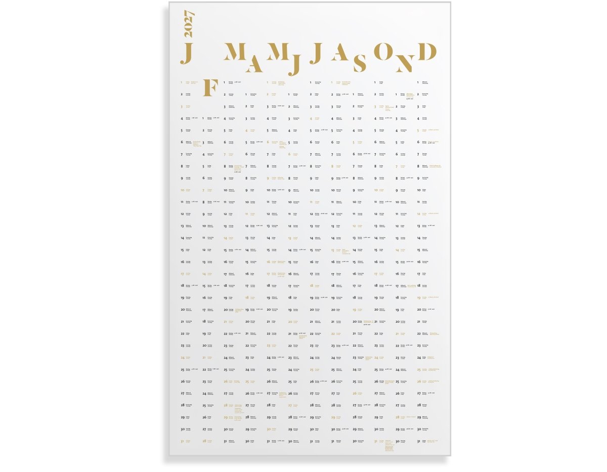 Wandkalender 2027
