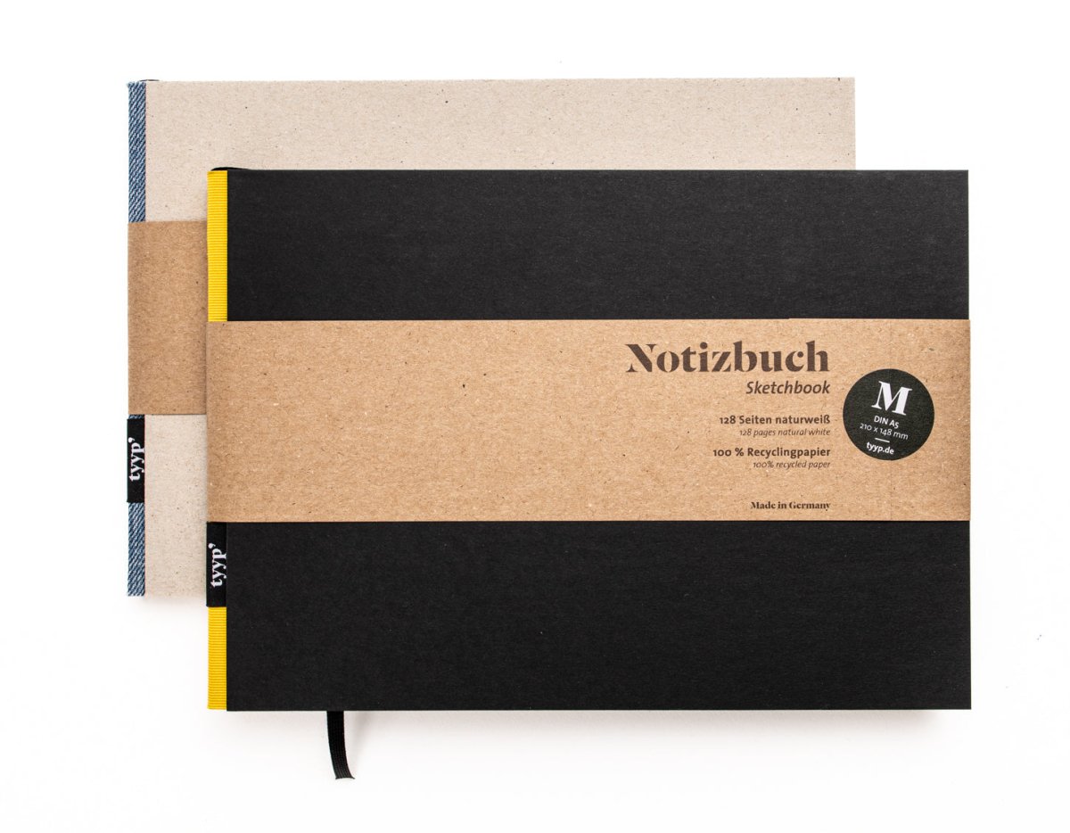 Notizbuch A5 Querformat „BerlinBook" – auch als Skizzenbuch