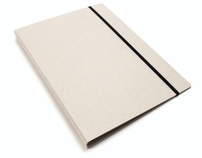 Klemmmappe A4 in Schwarz, Recyclingkarton, clean für Büro, Agentur, Architektur