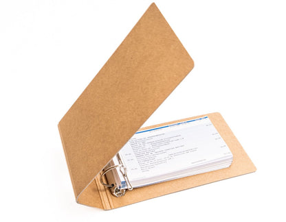 Kontoauszugsordner aus Recyclingpappe, natur Design, Ablage für Belege und Kontoauszüge