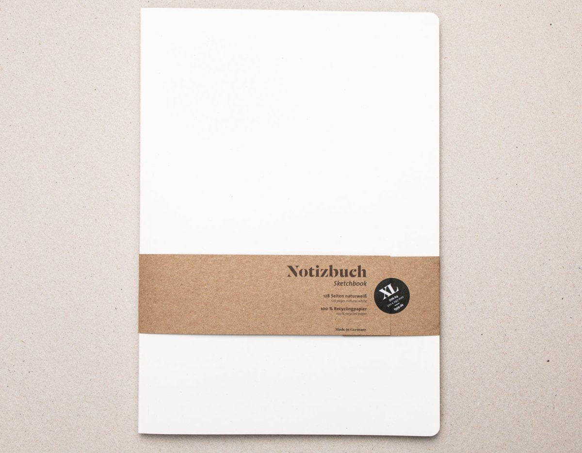 Notizbuch A4 Softcover – blanko & handgemacht