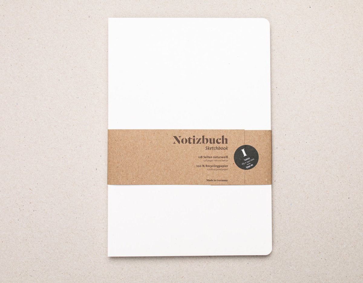 Notizbuch zwischen A4 und A5 – Magazinformat Softcover, blanko & perforiert