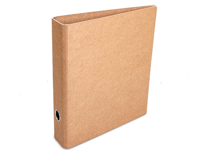 Aktenordner A4 aus Recyclingpappe, Natur-Design , mit Griffloch, tyyp